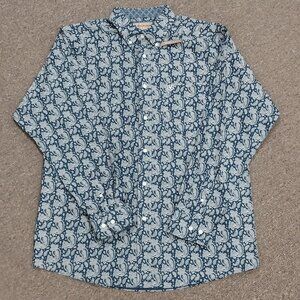 Ariat Men's Wrinkle Free Kohan Classic Fit Western Shirt - Deep Pacific